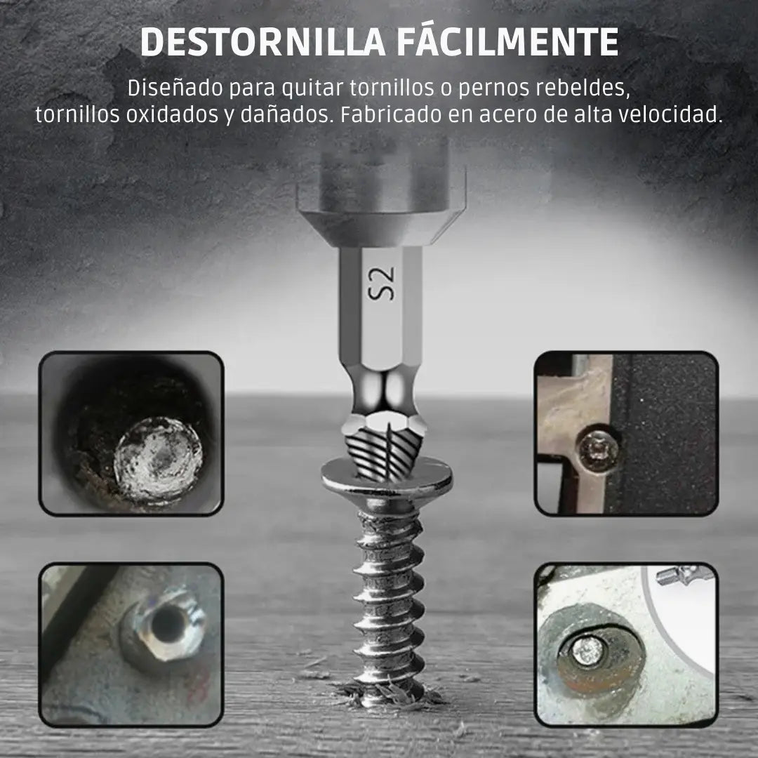 Juego de Brocas para Extraer Tornillos (5 Piezas)