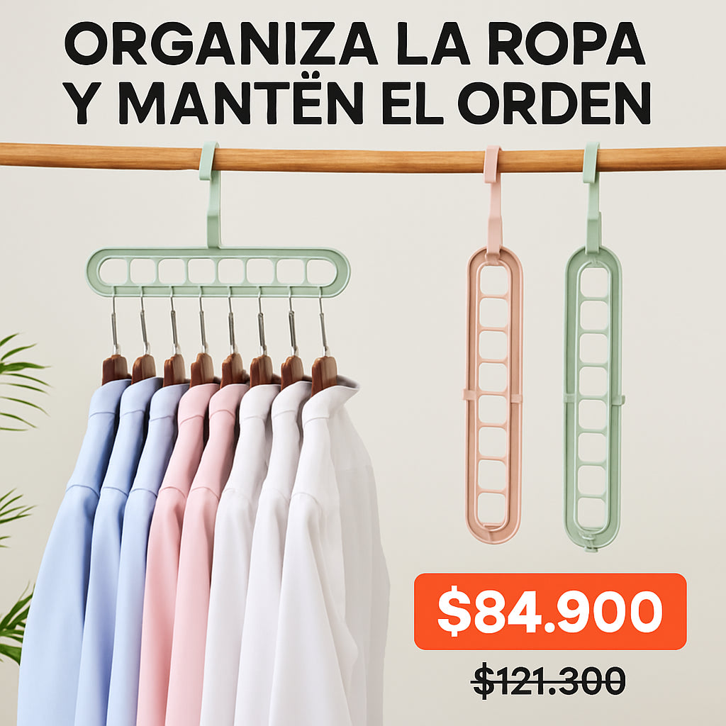 Set de Ganchos De Ropa X10 Unidades