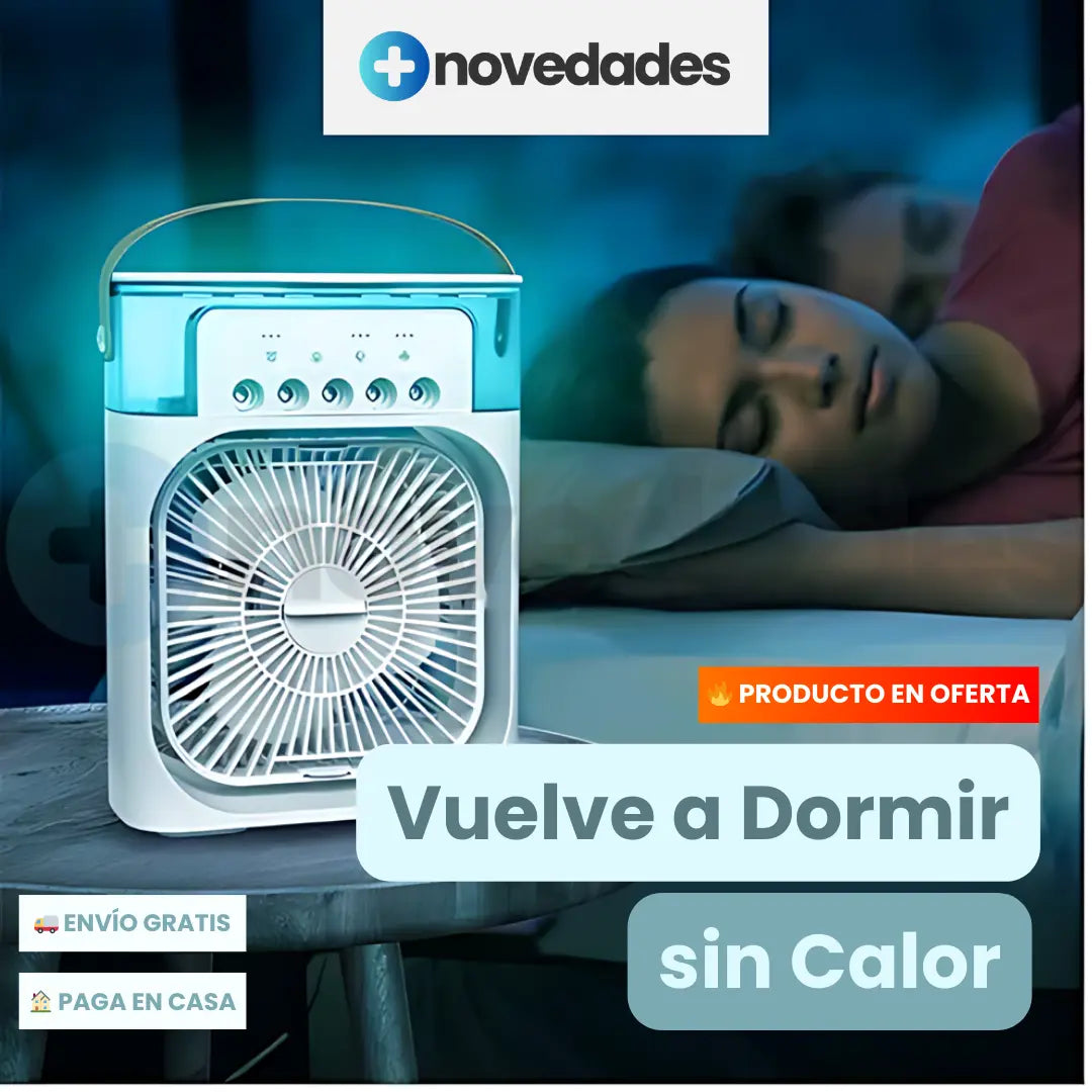 Mini ventilador Multifuncional 3 en 1 para Refrescar - FresKubo