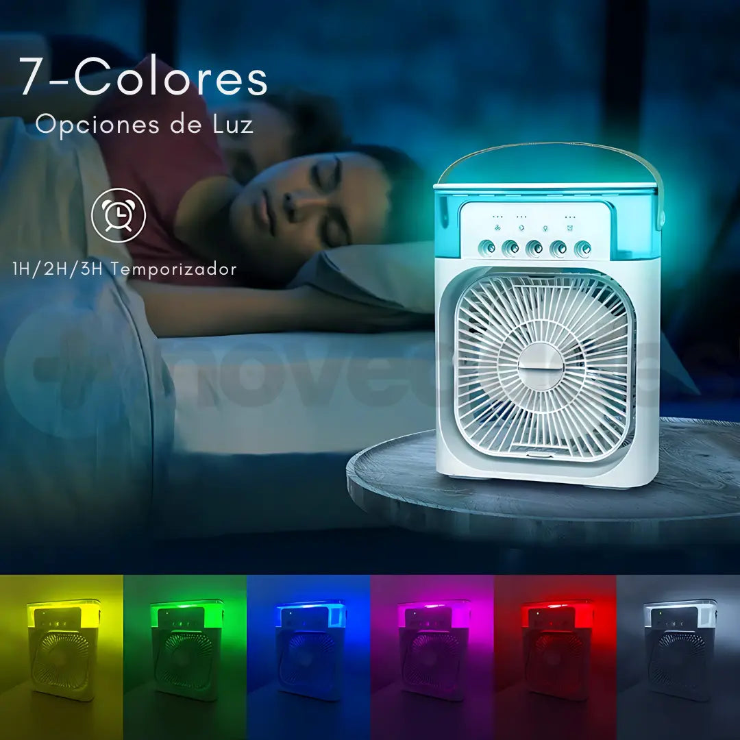 Mini ventilador Multifuncional 3 en 1 para Refrescar - FresKubo