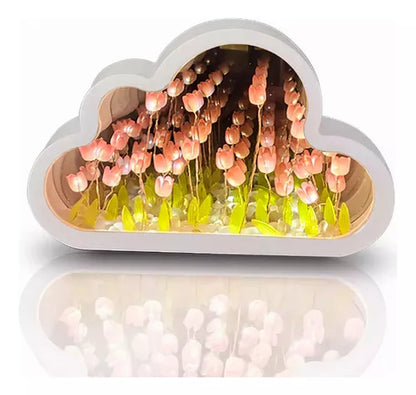 🌷 Nube Espejo de Tulipanes Infinitos