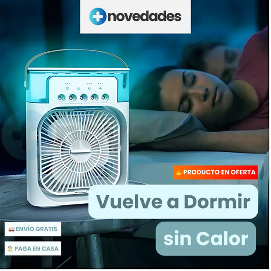 Mini ventilador Multifuncional 3 en 1 para Refrescar - FresKubo