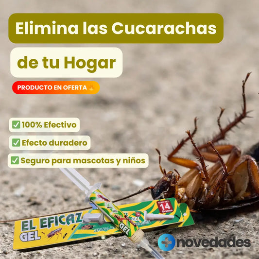 Mata Cucarachas Gel 100% Eficaz