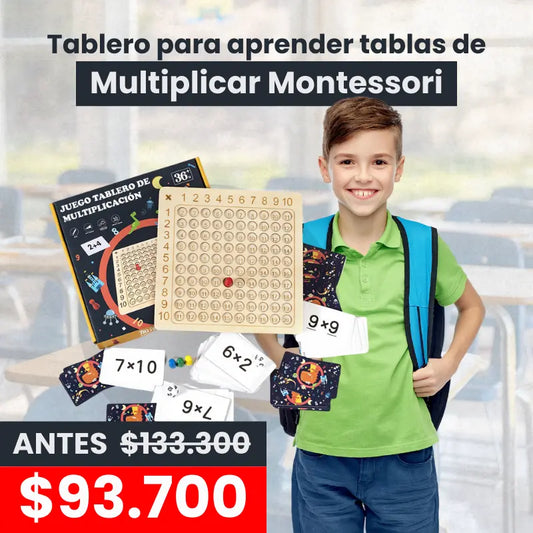 Tablero Montessori para Tablas de Multiplicar
